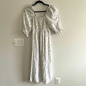 H&M smocked maxi dress
